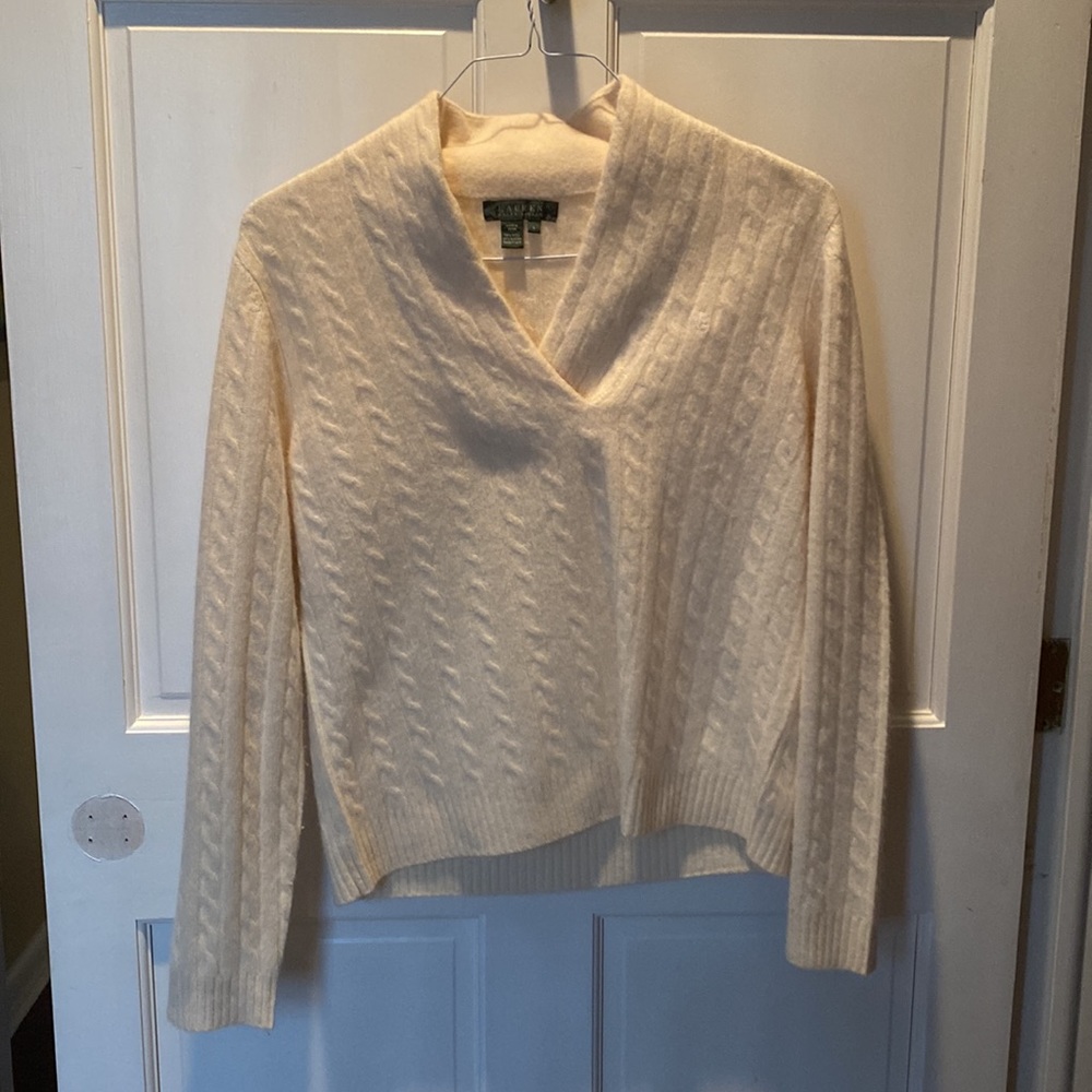 Lauren Ralph Lauren cream colored sweater